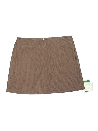 Pre-owned Halara Casual Skirt In Brown