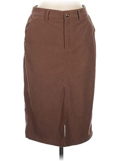 Pre-owned Halara Casual Skirt In Brown