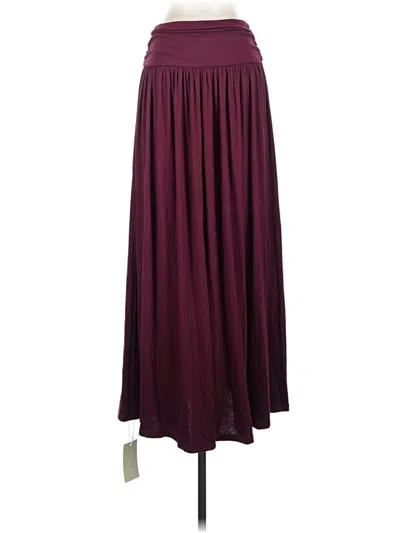 Pre-owned Halara Casual Skirt In Burgundy