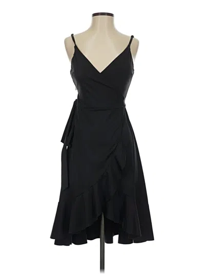 Pre-owned Halara Cocktail Dress In Black