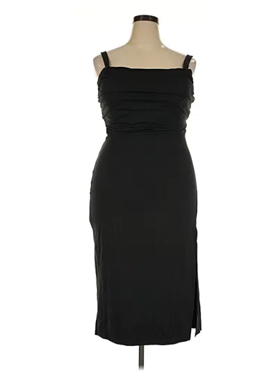 Pre-owned Halara Cocktail Dress In Black