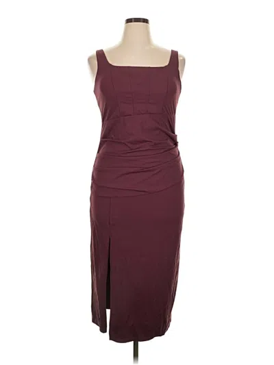 Pre-owned Halara Cocktail Dress In Burgundy