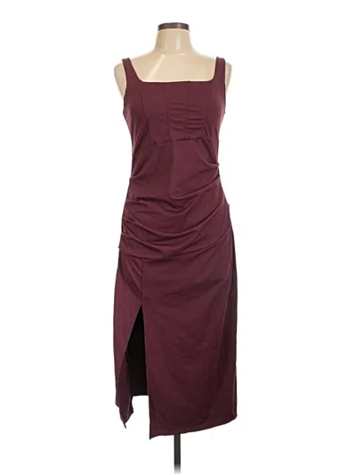 Pre-owned Halara Cocktail Dress In Burgundy