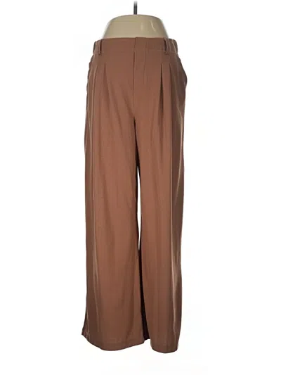 Pre-owned Halara Dress Pants In Brown