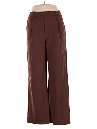 Pre-owned Halara Dress Pants In Brown
