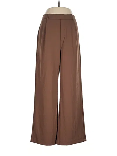 Pre-owned Halara Dress Pants In Brown