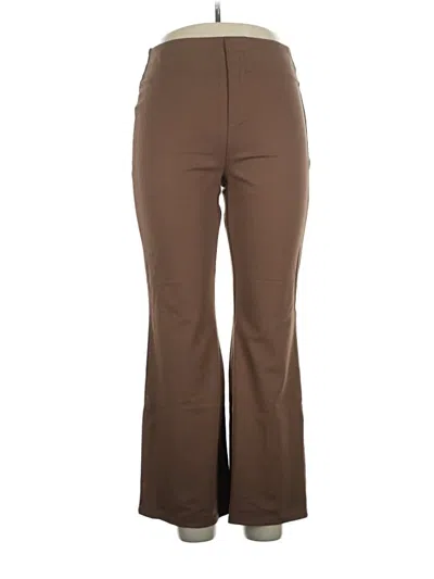Pre-owned Halara Dress Pants In Brown