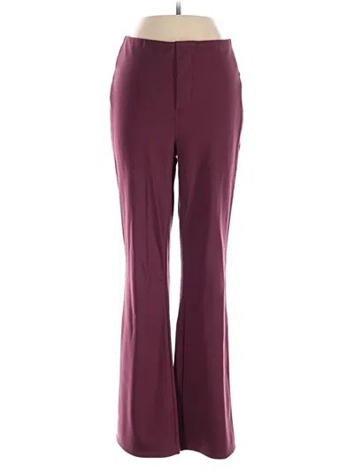 Pre-owned Halara Dress Pants In Burgundy