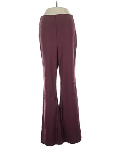 Pre-owned Halara Dress Pants In Burgundy