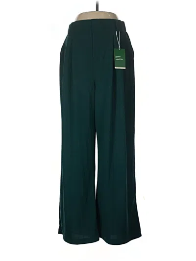 Pre-owned Halara Dress Pants In Green