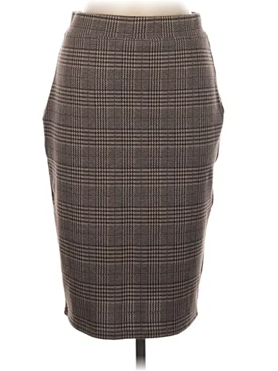 Pre-owned Halara Formal Skirt In Brown