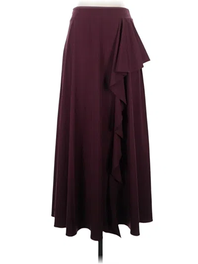 Pre-owned Halara Formal Skirt In Burgundy