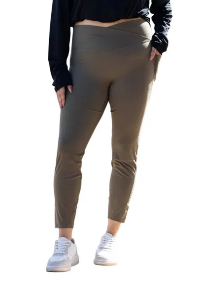 Halara I'm All That Full Length Leggings In Moss Green In Multi