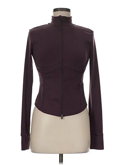 Pre-owned Halara Jacket In Burgundy