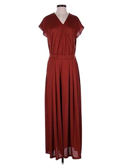 Pre-owned Halara Jumpsuit In Burgundy