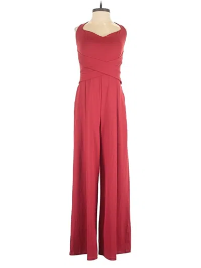 Pre-owned Halara Jumpsuit In Burgundy