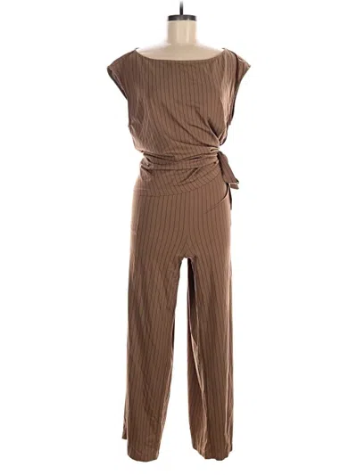 Pre-owned Halara Jumpsuit In Tan