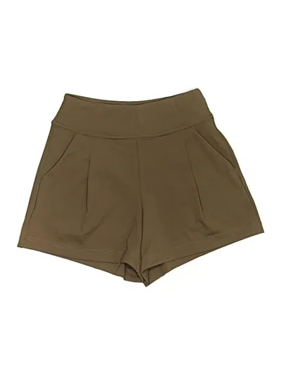Pre-owned Halara Khaki Shorts In Brown