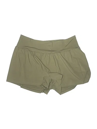 Pre-owned Halara Khaki Shorts In Green