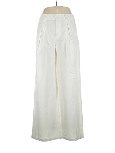 Pre-owned Halara Linen Pants In Ivory