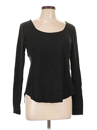 Pre-owned Halara Long Sleeve T-shirt In Black