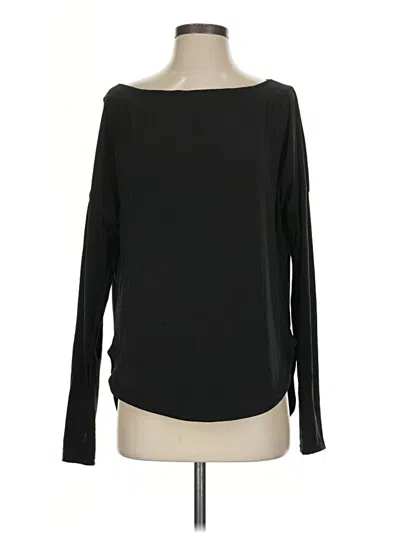 Pre-owned Halara Long Sleeve T-shirt In Black