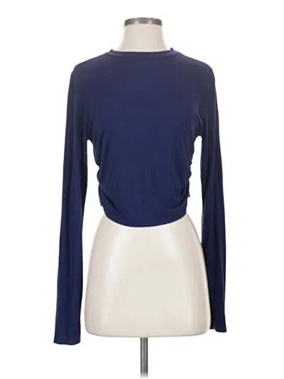 Pre-owned Halara Long Sleeve T-shirt In Blue