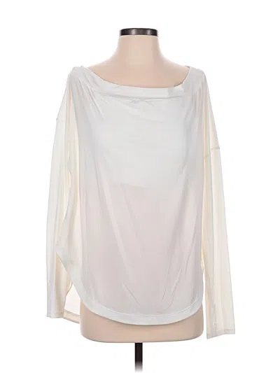 Pre-owned Halara Long Sleeve T-shirt In Ivory