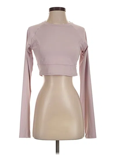 Pre-owned Halara Long Sleeve T-shirt In Pink