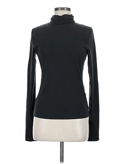 Pre-owned Halara Long Sleeve Turtleneck In Black