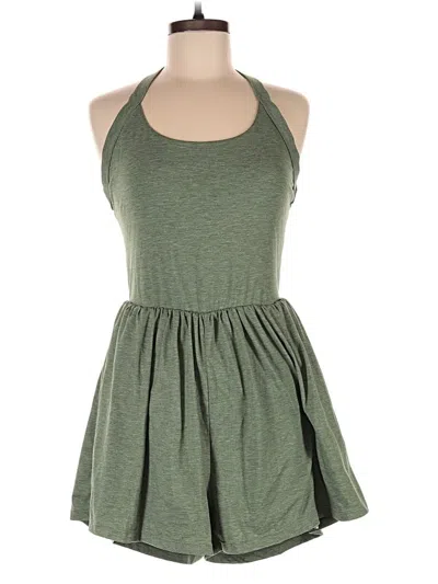 Pre-owned Halara Romper In Green