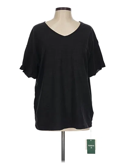 Pre-owned Halara Short Sleeve T-shirt In Black
