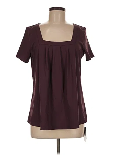 Pre-owned Halara Short Sleeve T-shirt In Burgundy