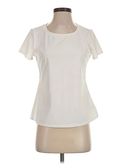Pre-owned Halara Short Sleeve T-shirt In Ivory