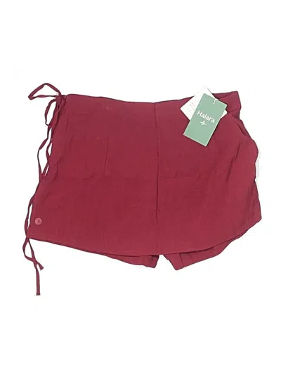 Pre-owned Halara Skort In Burgundy