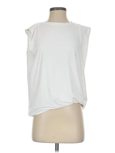 Pre-owned Halara Sleeveless Blouse In White