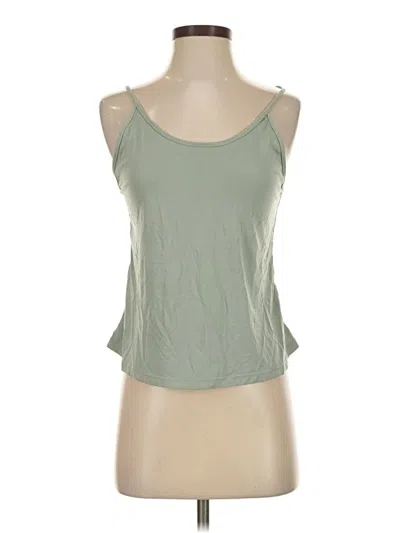 Pre-owned Halara Sleeveless Top Green Halter Neckline Tops