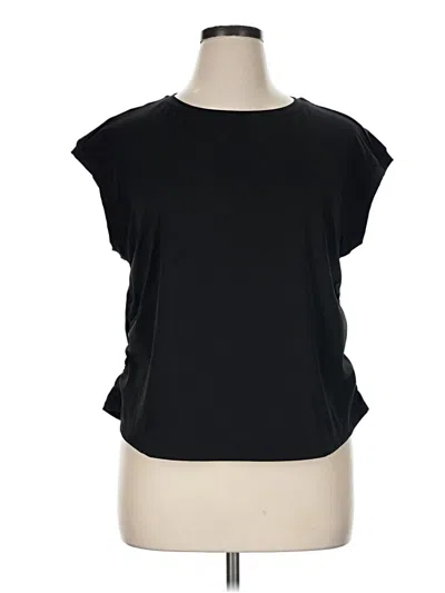 Pre-owned Halara Sleeveless T-shirt In Black
