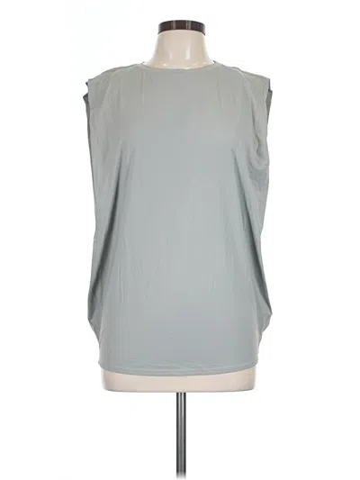 Pre-owned Halara Sleeveless T-shirt In Gray