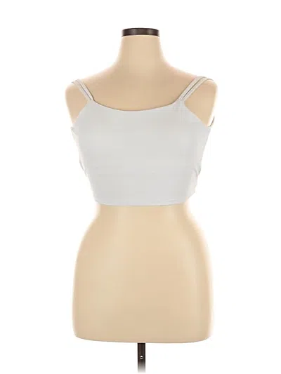 Pre-owned Halara Sports Bra In Silver