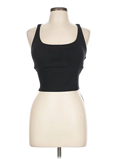 Pre-owned Halara Tank Top Black Halter Neckline Tops