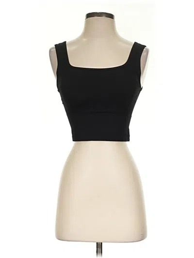 Pre-owned Halara Tank Top Black Strapless Neckline Tops