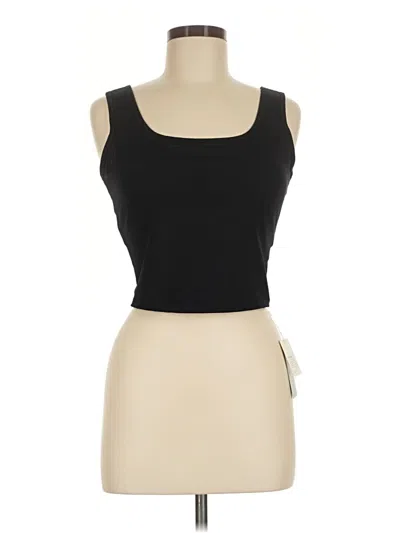 Halara Tank Top Black Strapless Neckline Tops