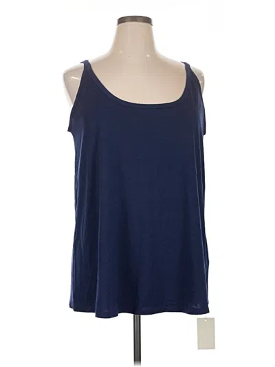 Halara Tank Top Blue Halter Neckline Tops