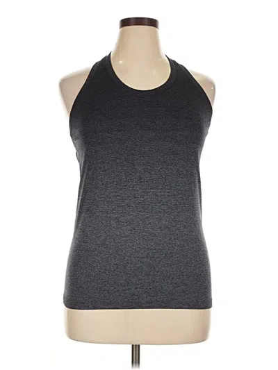 Pre-owned Halara Tank Top Gray Halter Neckline Tops