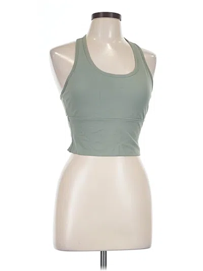 Pre-owned Halara Tank Top Green Halter Neckline Tops