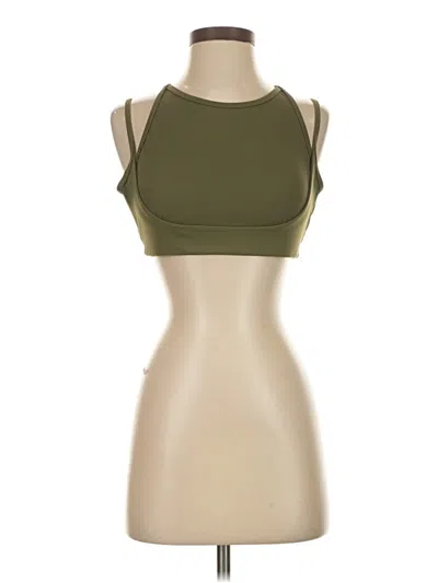 Pre-owned Halara Tank Top Green Strapless Neckline Tops