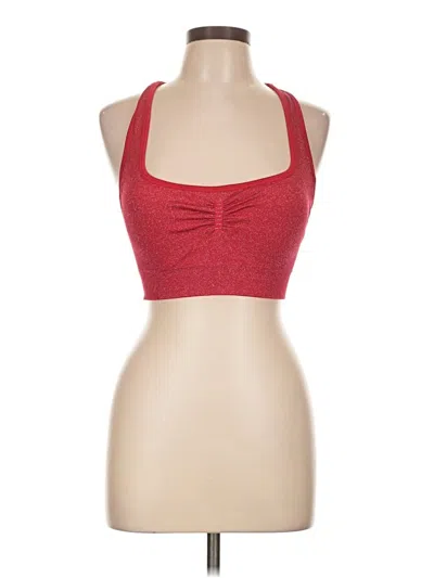 Halara Tank Top Red Halter Neckline Tops