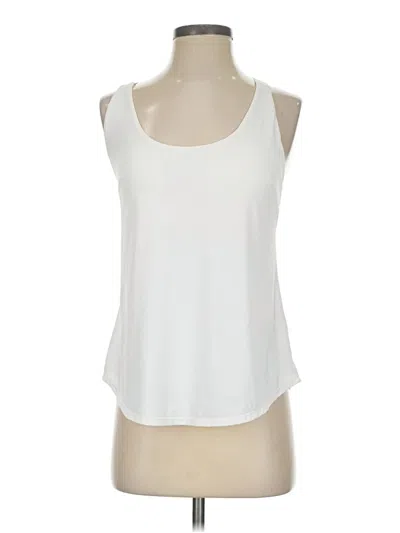 Pre-owned Halara Tank Top White Halter Neckline Tops