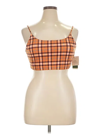 Halara Tube Top Orange Square Neckline Tops